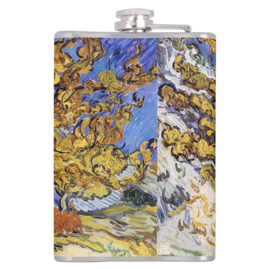 Vincent van Gogh - De Mulberry-boom Heupfles (Achterkant)