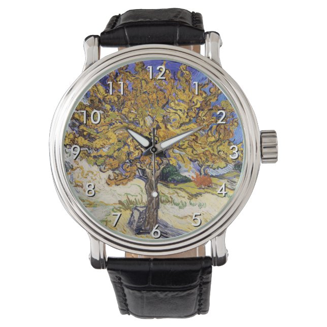 Vincent van Gogh - De Mulberry-boom Horloge (Voorkant)
