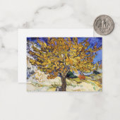 Vincent van Gogh - De Mulberry-boom Notitiekaartje (Voorkant / Achterkant in situ)