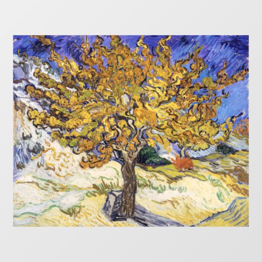 Vincent van Gogh - De Mulberry-boom Raamsticker (Vel)
