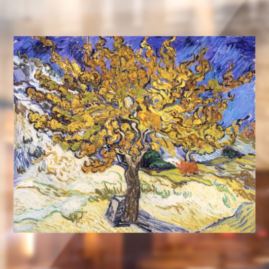Vincent van Gogh - De Mulberry-boom Raamsticker (Vel 2)
