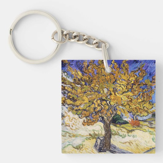 Vincent van Gogh - De Mulberry-boom Sleutelhanger (Voorkant)