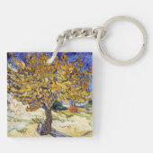 Vincent van Gogh - De Mulberry-boom Sleutelhanger (Achterkant)