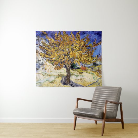 Vincent van Gogh - De Mulberry-boom Wandkleed (In Situ (horizontaal))