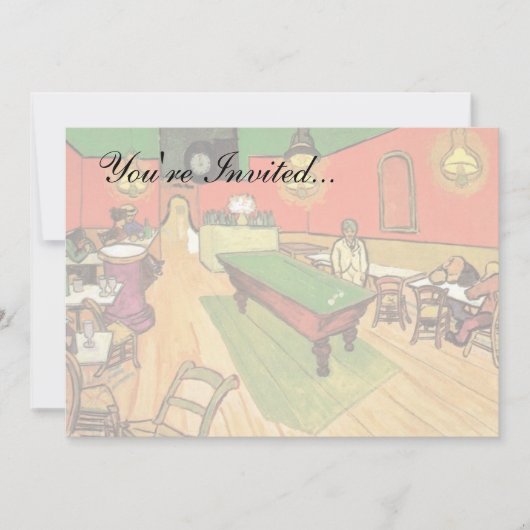 Vincent van Gogh - de nachtelijke afgrond in Arles Kaart (Voorkant)