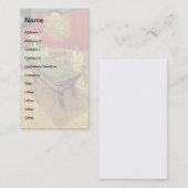 Vincent Van Gogh - De nachtelijke fijne kunst van Visitekaartje (Voorkant / Achterkant)