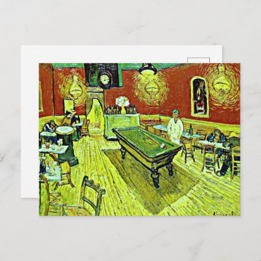 Vincent van Gogh - De Night Cafe Briefkaart (Voorkant / Achterkant)
