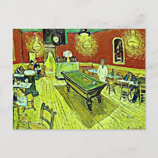 Vincent van Gogh - De Night Cafe Briefkaart (Voorkant)