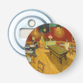 Vincent van Gogh - De Night Cafe Button Flesopener (Voorkant)