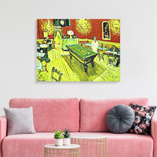 Vincent van Gogh - De Night Cafe Canvas Afdruk (Insitu (Woonkamer))