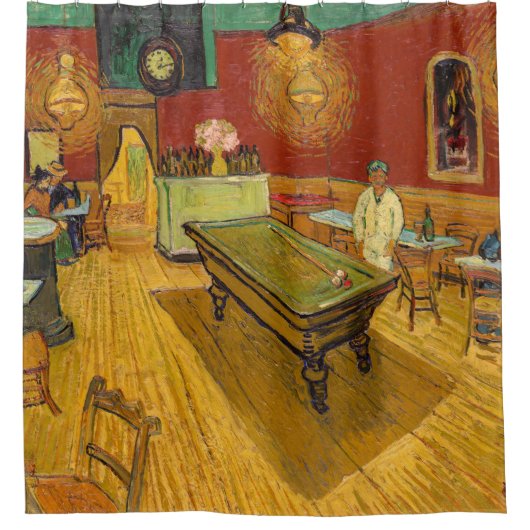 Vincent van Gogh - De Night Cafe Douchegordijn (Voorkant)