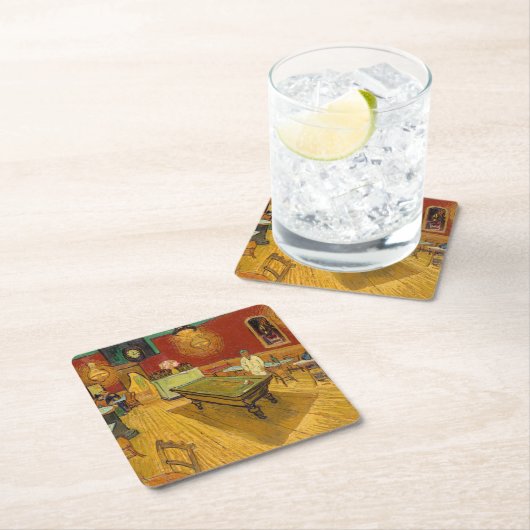 Vincent van Gogh - De Night Cafe Kartonnen Onderzetters (Insitu)