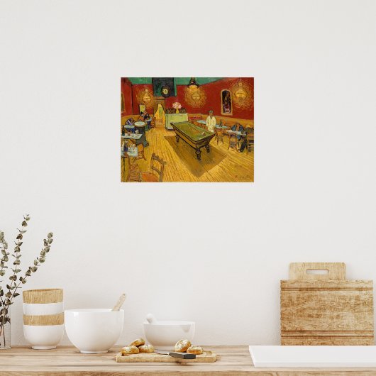 Vincent van Gogh - De Night Cafe Poster (Keuken)