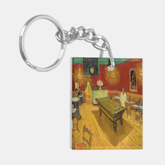 Vincent van Gogh - De Night Cafe Sleutelhanger (Voorkant Links)