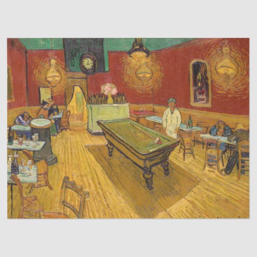 Vincent van Gogh - De Night Cafe Tissuepapier (Voorkant)