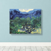 Vincent van Gogh - De Olijfbomen Canvas Afdruk (Insitu (Houten vloer))