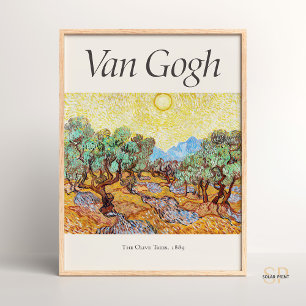Vincent van Gogh De Olijfbomen Kunstdruk Poster