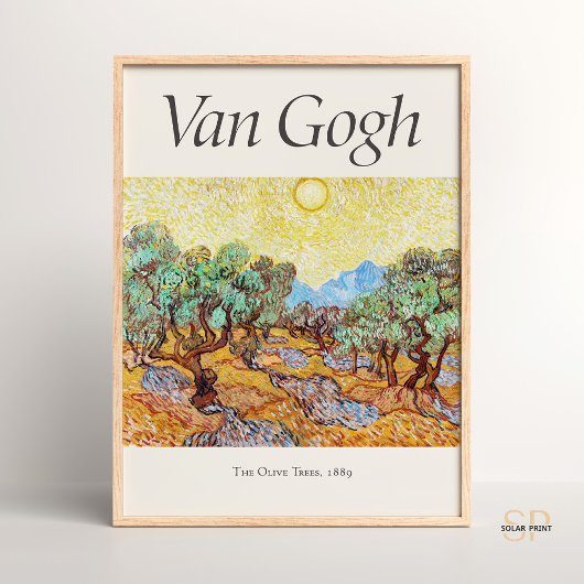 Vincent van Gogh De Olijfbomen Kunstdruk Poster