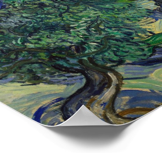 Vincent van Gogh - De Olijfbomen Poster (Hoek)