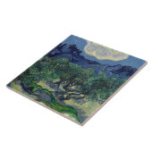 Vincent van Gogh - De Olijfbomen Tegeltje (Zijkant)