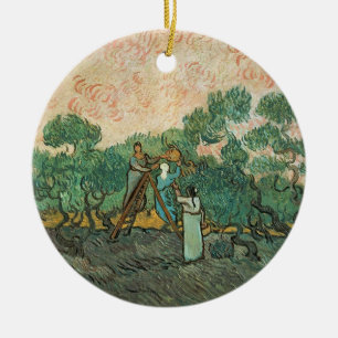 Vincent van Gogh De olijventelers, Saint-Remy Keramisch Ornament