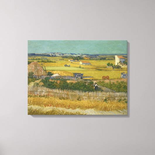 Vincent van Gogh, De oogst, De Oogst Canvas Afdruk (Voorkant)
