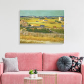 Vincent van Gogh, De oogst, De Oogst Canvas Afdruk (Insitu (Woonkamer))