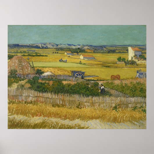 Vincent van Gogh, De oogst, De Oogst Poster (Voorkant)