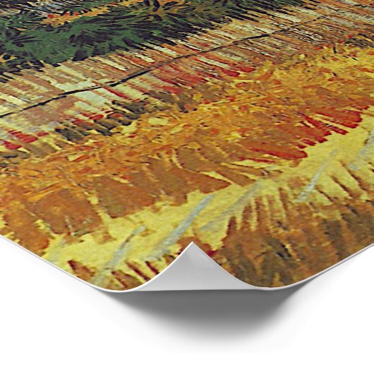 Vincent van Gogh - De oogst Poster (Hoek)