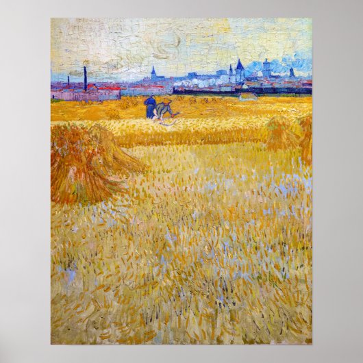 Vincent van Gogh - De Oogsters Poster (Voorkant)