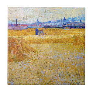 Vincent van Gogh - De Oogsters Tegeltje
