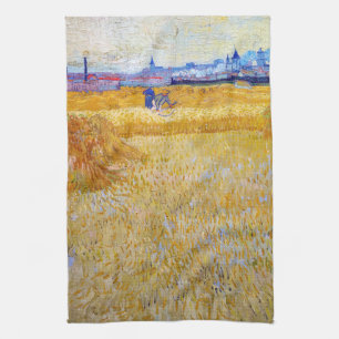 Vincent van Gogh - De Oogsters Theedoek