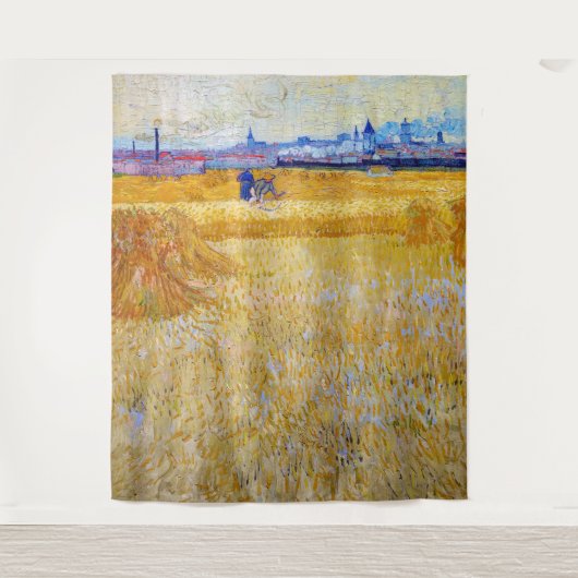 Vincent van Gogh - De Oogsters Wandkleed (Voorkant)