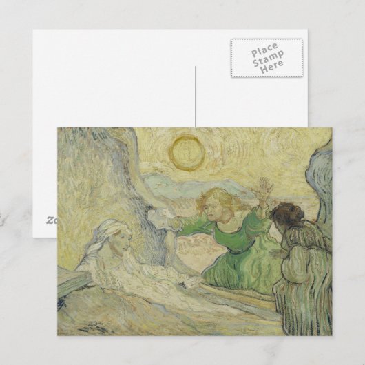 Vincent van Gogh - De opkomst van Lazarus Briefkaart (Voorkant / Achterkant)
