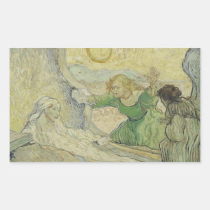 Vincent van Gogh - De opkomst van Lazarus Rechthoekige Sticker
