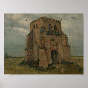 Vincent van Gogh - De oude kerktoren in Nuenen Poster