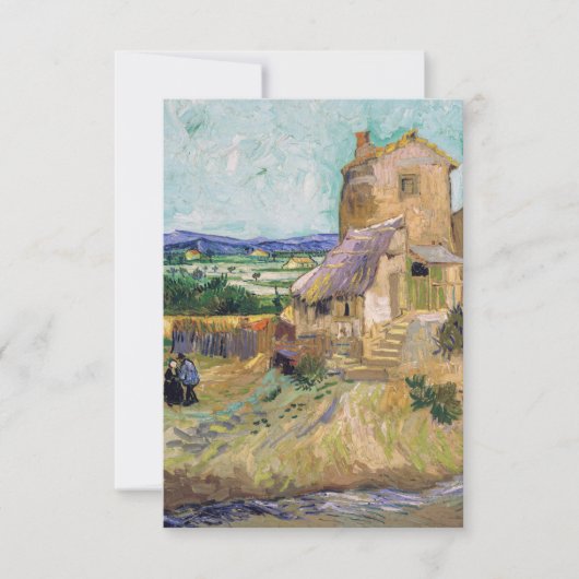 Vincent van Gogh - De oude Mill Bedankkaart (Voorkant)