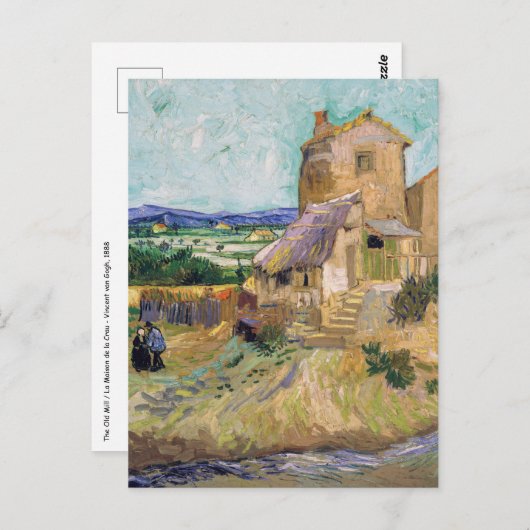 Vincent van Gogh - De oude Mill Briefkaart (Voorkant / Achterkant)