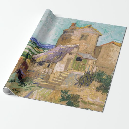 Vincent van Gogh - De oude Mill Cadeaupapier (Uitgerold)