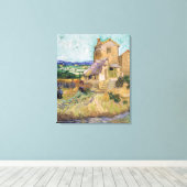 Vincent van Gogh - De oude Mill Canvas Afdruk (Insitu (Houten vloer))