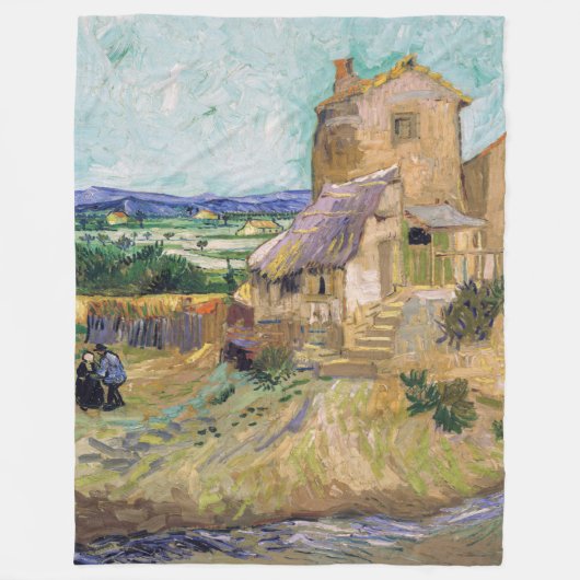 Vincent van Gogh - De oude Mill Fleece Deken (Voorkant)