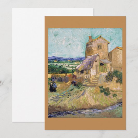 Vincent van Gogh - De oude Mill Kaart (Voorkant / Achterkant)