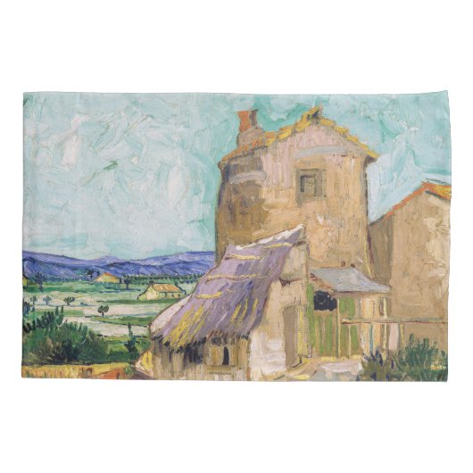 Vincent van Gogh - De oude Mill Kussensloop (Achterkant)