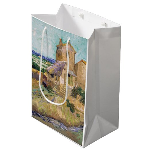 Vincent van Gogh - De oude Mill Medium Cadeauzakje (Voorkant Gekanteld)