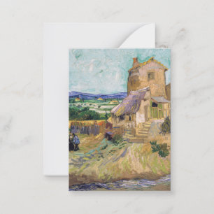 Vincent van Gogh - De oude Mill Notitiekaartje