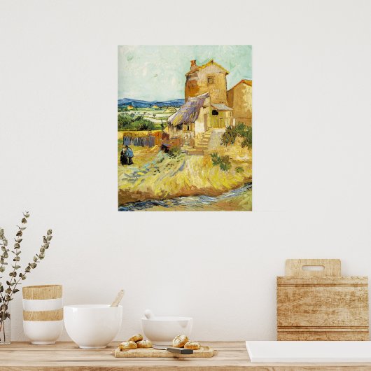 Vincent Van Gogh - De oude Mill Poster (Keuken)