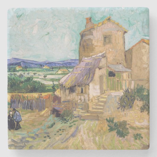 Vincent van Gogh - De oude Mill Stenen Onderzetter (Voorkant)