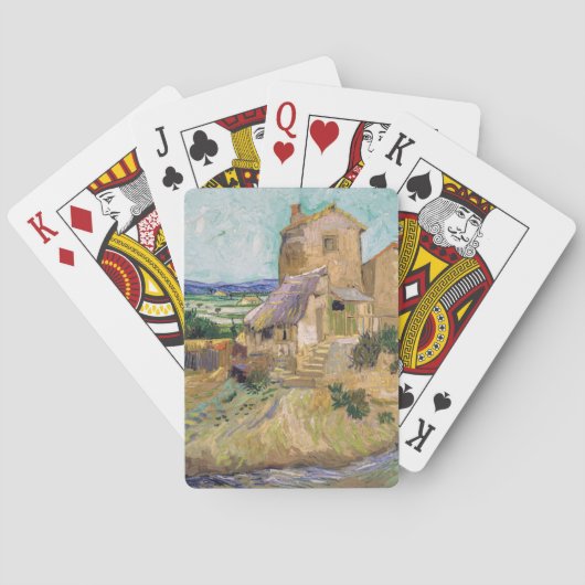 Vincent van Gogh - De Oude Molen Pokerkaarten (Achterkant)