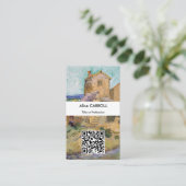 Vincent van Gogh - De Oude Molen - QR Code Visitekaartje (Staand voorkant)