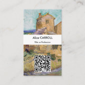 Vincent van Gogh - De Oude Molen - QR Code Visitekaartje (Voorkant)